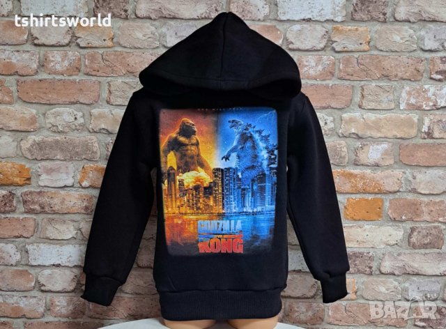 Нов детски суичър с дигитален печат Годзила срещу Конг (Godzilla vs. Kong), снимка 7 - Детски анцузи и суичери - 42740643