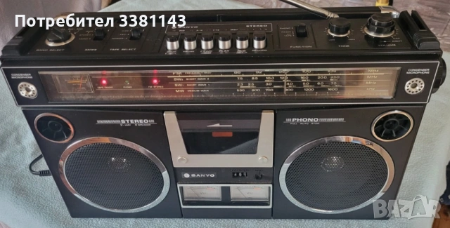 Продавам радиокасетофон Sanyo M4500KE, снимка 2 - Радиокасетофони, транзистори - 53566207
