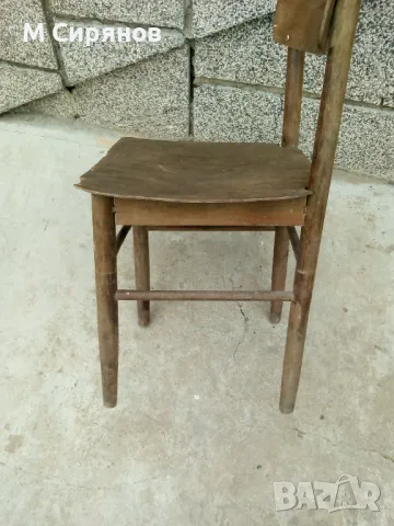 Стар дървен стол, снимка 4 - Столове - 48939749