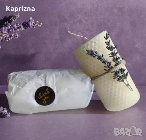 Комплект от восъчни свещи, снимка 3 - Декорация за дома - 50143578