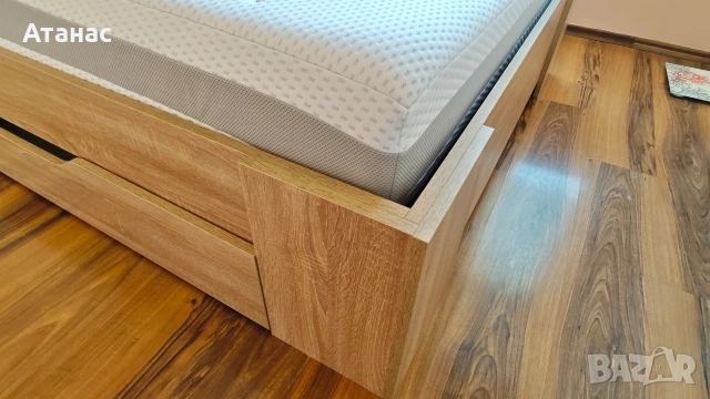 Перфектна спалня Yusk с матрак Welpur 140х200, снимка 4 - Спални и легла - 53842614