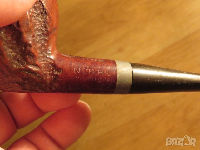 Стара маркова американска лула NOB HILL  Бриар на поне 50 години - за колекционери и ценители!, снимка 3 - Лули - 35745490