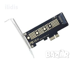 M.2 NVME SSD to PCIe   X1 or X4.0, 64Gbps M-Key PCIe4.0 X1, or X4 Adapter for Desktop, снимка 4 - Кабели и адаптери - 39987791