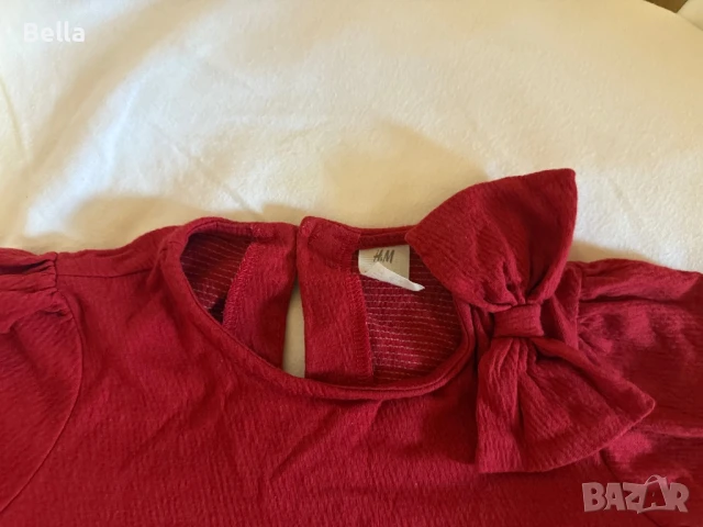 червена блуза, снимка 6 - Бебешки блузки - 51398874