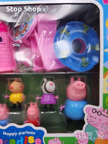 Пепа пиг Peppa pig семейство сет , снимка 2 - Фигурки - 39431323