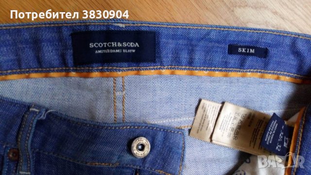 Джинс Scotch & Soda, slim, W 32 / L 32, снимка 8 - Дънки - 42205418