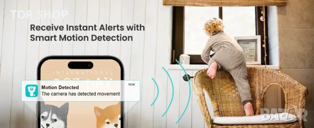 LItokam Wifi въртящи се камери- 2 бр. 2K, снимка 4 - IP камери - 49105366