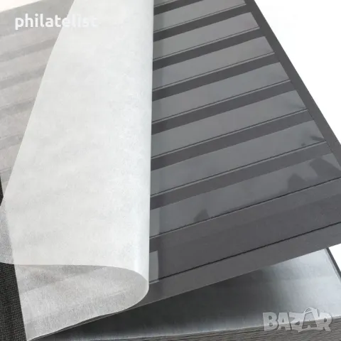 Lindner класьор за марки 30 черни листа / 60 стр., снимка 4 - Филателия - 35351139