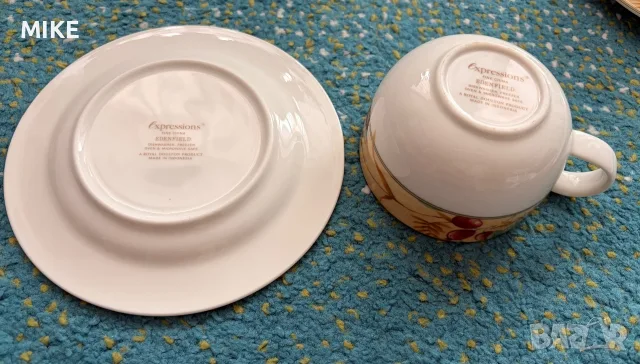 Royal Doulton Expressions Edenfield  чашки и чинийки, снимка 5 - Антикварни и старинни предмети - 55875253