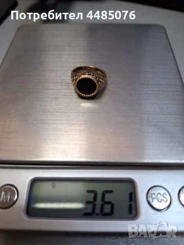 ЗЛАТЕН ПРЪСТЕН МАЛЪК РАЗМЕР ЗА Дете 14к ., снимка 2 - Пръстени - 50806774