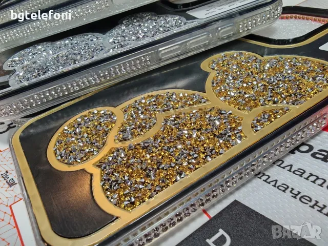 iPhone 16,16 Pro,16 Pro Max луксозни блестящи гърбове Teddy Bear, снимка 4 - Калъфи, кейсове - 47284897