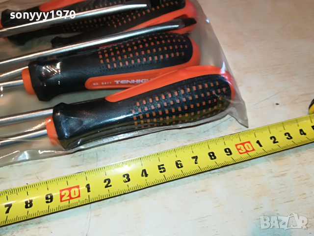 TENHIGH 6БР ЯКИ ОТВЕРТКИ ПРАВИ И КРЪСТАТИ 0604222103, снимка 6 - Отвертки - 36369698