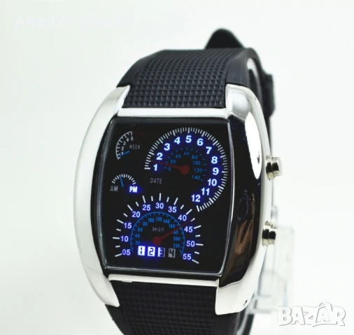 Мъжки спортен ръчен часовник с LED дисплей и ефектно показване на часа WW26, снимка 3 - Мъжки - 51378505