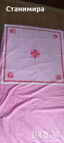 карета тюл, ръчна бродерия - 2 бр.