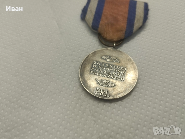 полска почетна значка „За заслуги в опазването на обществения ред“ , снимка 4 - Колекции - 51863180