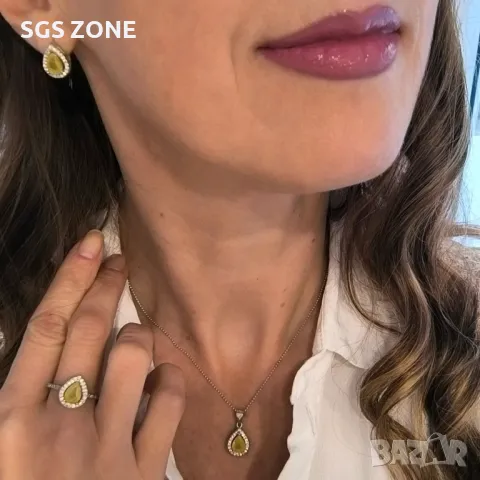 Сребърен Пръстен с Рубин/Син Сапфир/Жълт Сапфир, снимка 4 - Пръстени - 49870843