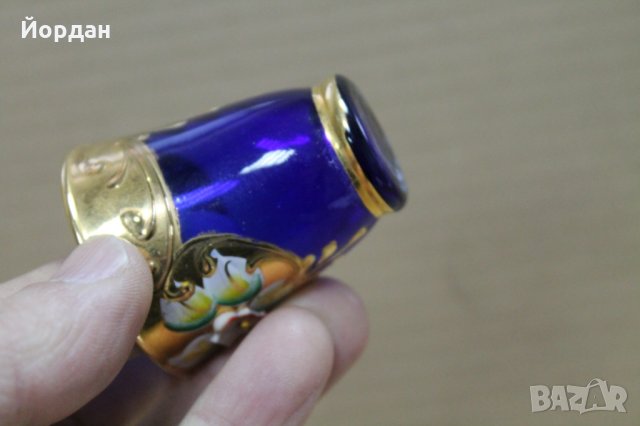 Стъклена чаша с позлата Бохемия , снимка 8 - Сервизи - 35713829