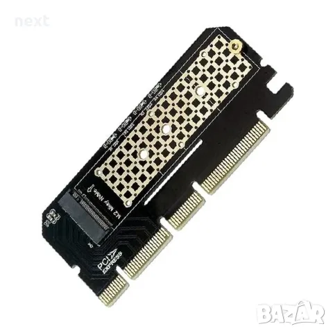 Преходник PCIe към M.2 NVMe M-Key адаптер за SSD 2230/2242/2260/2280, PCI-E x4/x8/x16