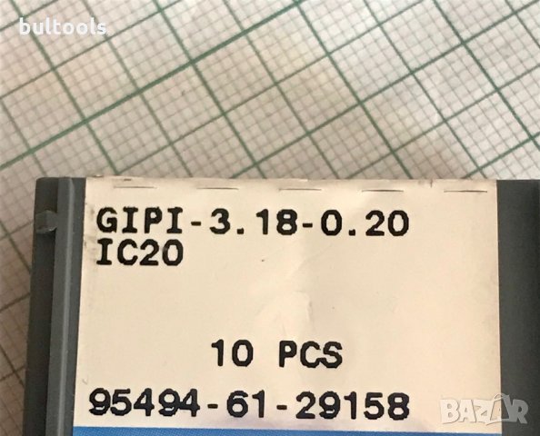 Твърдосплавни пластини за канали GIPI 3.18-0.20 ISCAR, снимка 2 - Други инструменти - 35794339