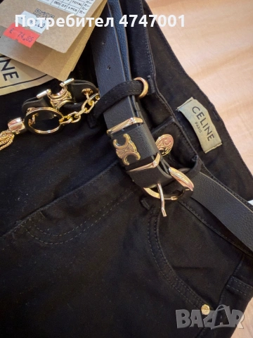 Дънки Celine с колан, снимка 4 - Дънки - 53600216