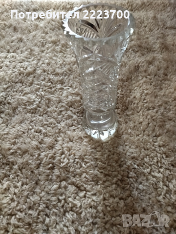 Кристална ваза , снимка 1 - Вази - 44616537