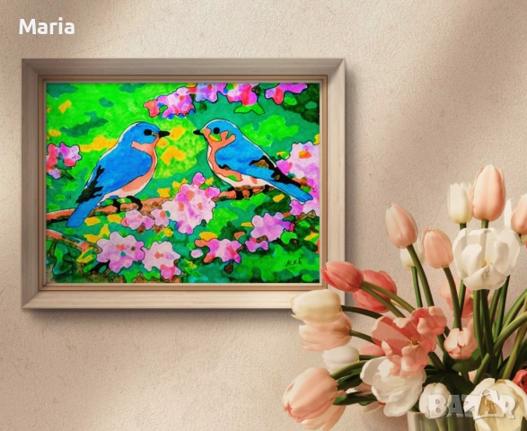 "Пролет", миниатюра , снимка 2 - Картини - 53591768