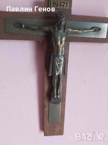 Стар кръст , Исус Христос 25х20см, снимка 5 - Други ценни предмети - 41394506