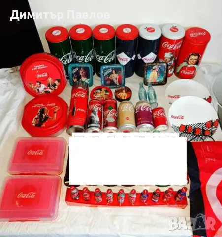 Кока Кола/Coca Cola артикули-чаши,кутии,кенчета,алуминиеви бутилки