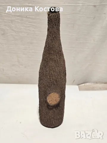 Бутилки с дървена кора, снимка 3 - Антикварни и старинни предмети - 49857493