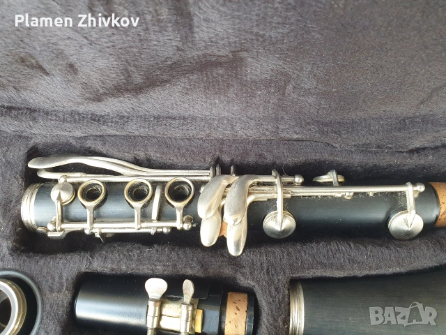 Музикален инструмент стар кларинет с чанта , снимка 11 - Колекции - 53004262
