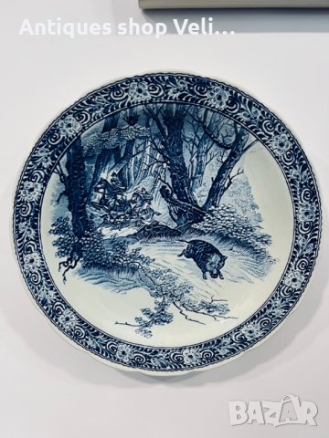 Порцеланова чиния BOCH №4698 , снимка 2 - Антикварни и старинни предмети - 42719094