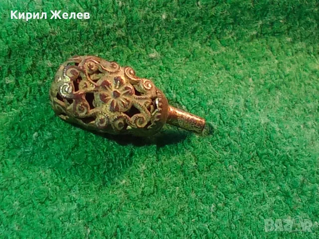 ВЪЗРОЖДЕНСКО УКРАШЕНИЕ РЯДКА РЪЧНА МАЙСТОРСКА АЖУРНА ИЗРАБОТКА САЧАН МЕД НАКИТ за НОСИЯ 28520, снимка 14 - Антикварни и старинни предмети - 37199184