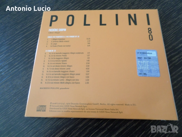 Chopin  sonata Op.58 / Studi Op.25, снимка 2 - CD дискове - 52271895