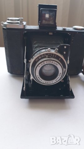 Фотоапарат Zeiss Ikon Camera Novar Anastigmat 7.5 cm 1:4,5, снимка 4 - Антикварни и старинни предмети - 41615842