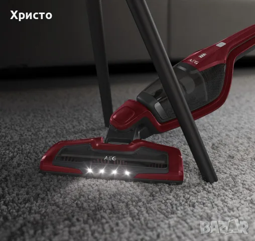 НОВА!!! Безкабелна вертикална прахосмукачка 2-в-1 AEG CX7 Animal X Flexibility, 18V Lithium HD, Red, снимка 5 - Прахосмукачки - 55852273