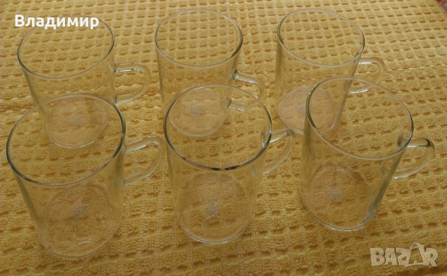 Стъклени чаши за топли напитки - "SIMAX" CZECHOSLOVAKIA, снимка 7 - Чаши - 41435437