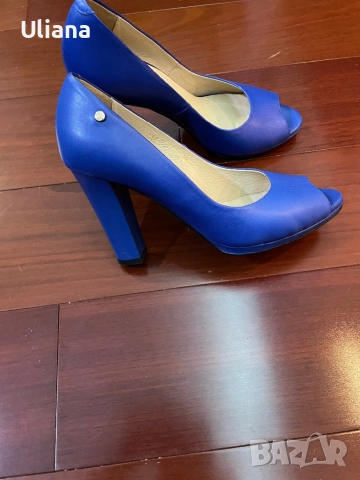 Дамски обувки висок ток кожа, снимка 4 - Дамски обувки на ток - 51918476