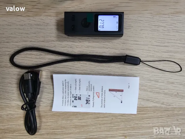 Мини рулетка ролетка електронна дигитална лазерна далекомер 30м, снимка 5 - Измервателни инструменти - 49188168