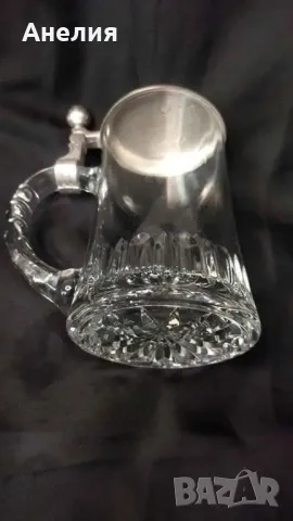 Халба за бира с метален капак , снимка 3 - Чаши - 48857088