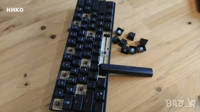 Механична геймърска клавиатура MIZAR MZ 60 LUNA сgateron optical brown суичове, снимка 10 - Клавиатури и мишки - 56018122