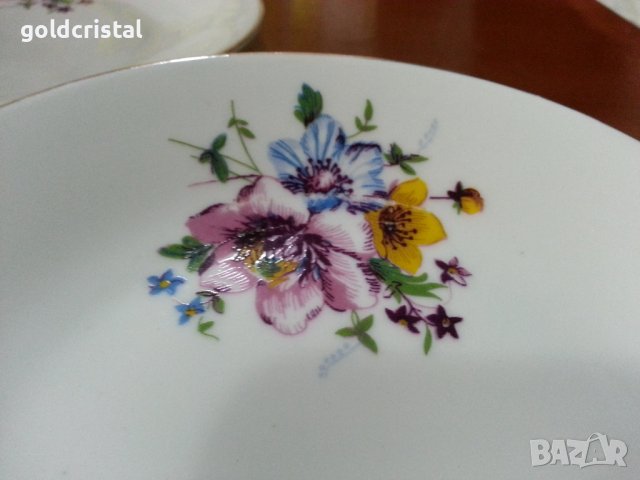 Стар български порцелан чинии , снимка 3 - Антикварни и старинни предмети - 42135950