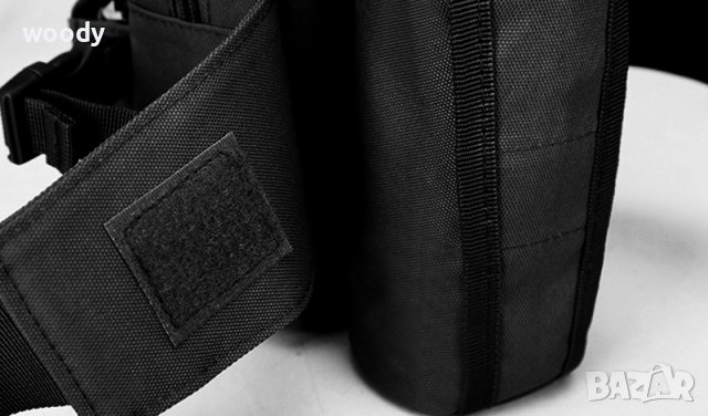 Тактическа чанта с колан ALPINE, Черен цвят, снимка 13 - Екипировка - 41717982
