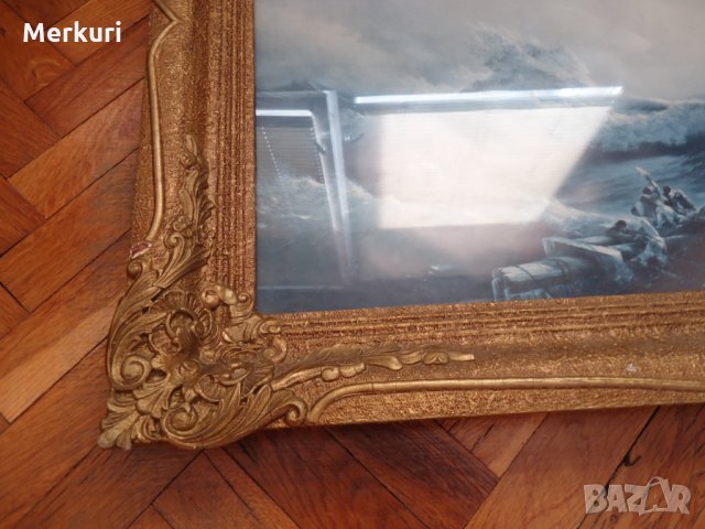 Красива литография ”Корабокрушение”, снимка 4 - Антикварни и старинни предмети - 34141078