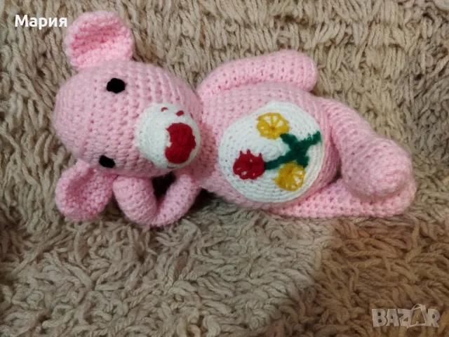 Плетено прасенце, снимка 6 - Декорация за дома - 48785673