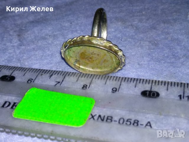 СТАРИНЕН АР ДЕКО СРЕБЪРЕН ПРЪСТЕН ВИСОКА ПРОБА СРЕБРО с ГНЕЗДО За ВГРАЖДАНЕ на Скъпоц. КАМЪК 31252, снимка 10 - Антикварни и старинни предмети - 40920590