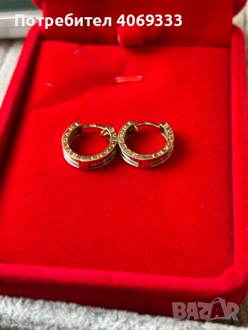 Златни обеци Булгари 3.58гр 14к