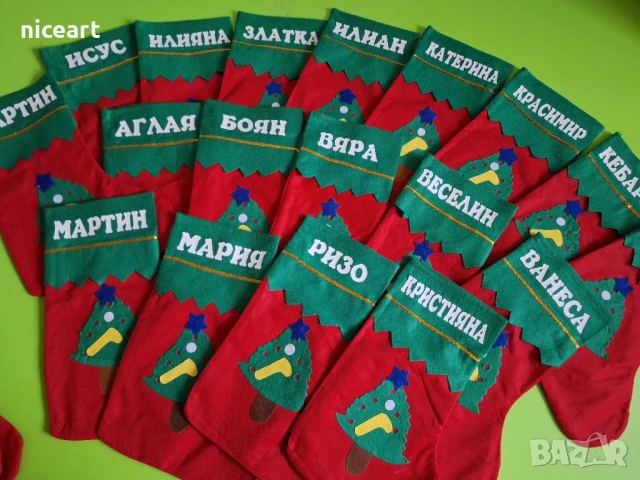 Коледни тениски, бодита, чорапчета с име, снимка 15 - Коледни подаръци - 51362937