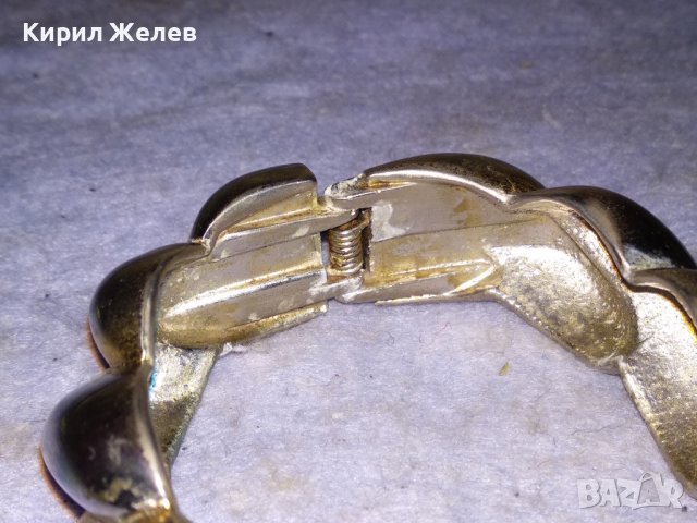 ПОСРЕБРЕНА СТОМАНЕНА ВИНТИДЖ - АРТ ГРИВНА ЕФЕКТНА ПЛЕТКА 26492, снимка 11 - Гривни - 41145234