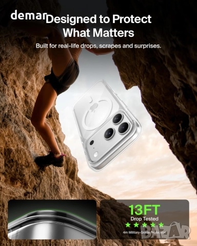 Калъф Belkin SheerForce Clear MagSafe за iPhone 17 Pro с тънък дизайн - прозрачен, снимка 2 - Калъфи, кейсове - 52302159