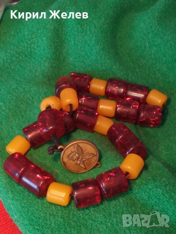 КРАСИВА МАЙСТОРСКА Стара КЕХЛИБАРЕНА БРОЕНИЦА - ЖЪЛТ НАТУРАЛЕН КЕХЛИБАР ЧЕРВЕН КАТАЛИН и БРОНЗ 26386, снимка 18 - Антикварни и старинни предмети - 41483742